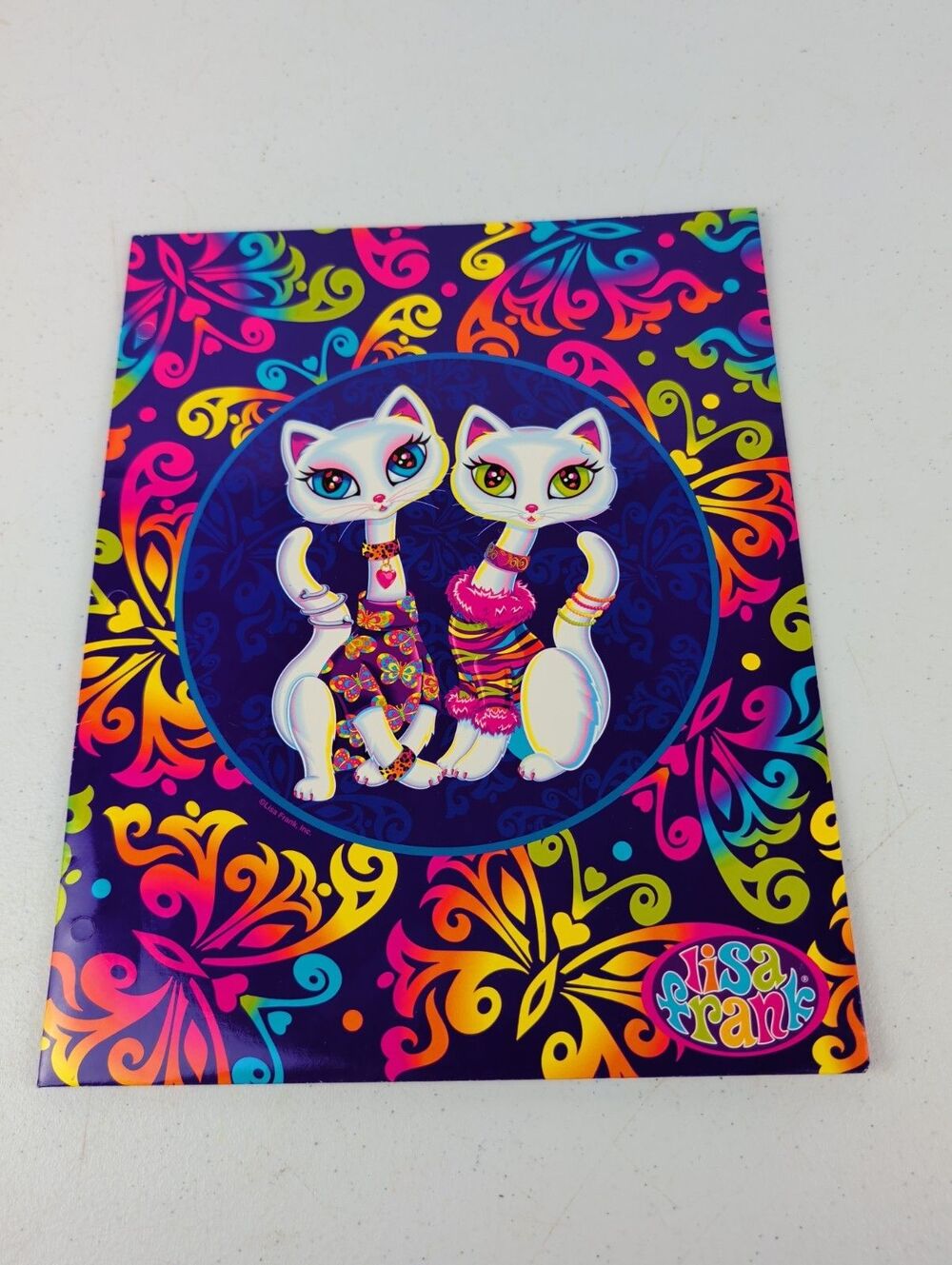 Lisa Frank Vintage Unpunched Roxie & Rollie  2 Pocket Paper Folder Y2k